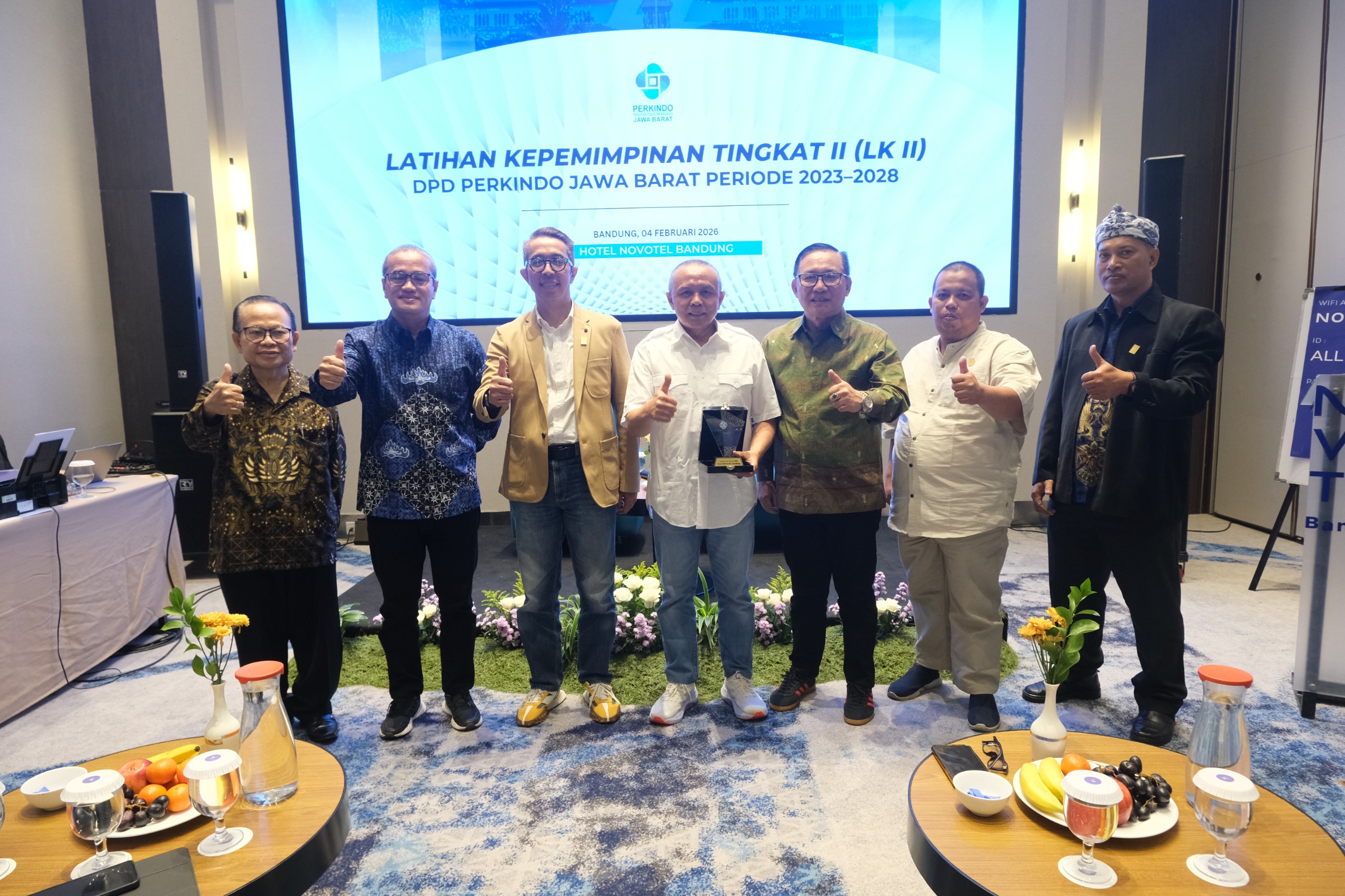 Latihan Kepemimpinan II Diselenggarakan oleh DPD PERKINDO Jawa Barat pada Rabu (4/2/2026) di Ballroom Hotel Novotel Bandung, Kota Bandung, Jawa Barat